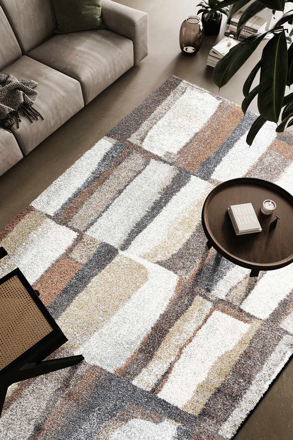 Mehari Stained Glass Rust Rug
