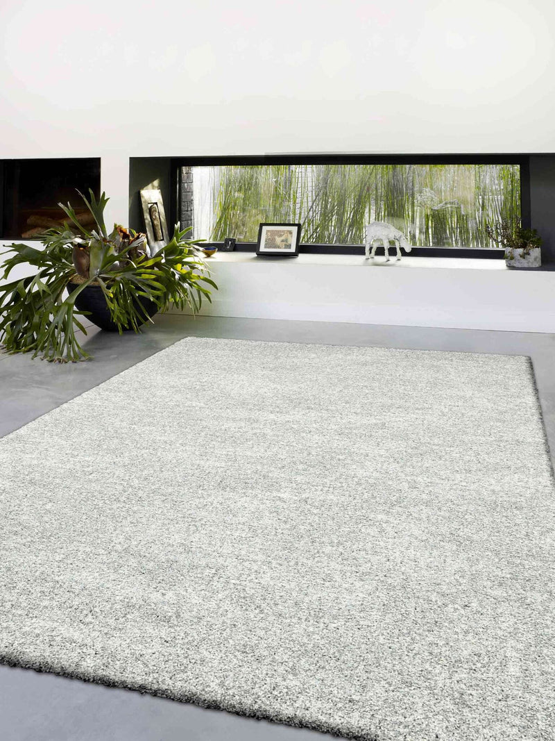 Mehari Mottled Plain Cream Rug