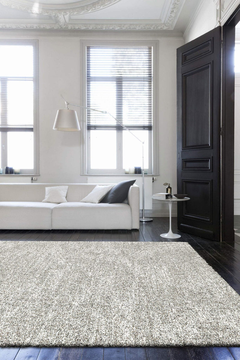 Mehari Mottled Plain Beige Rug
