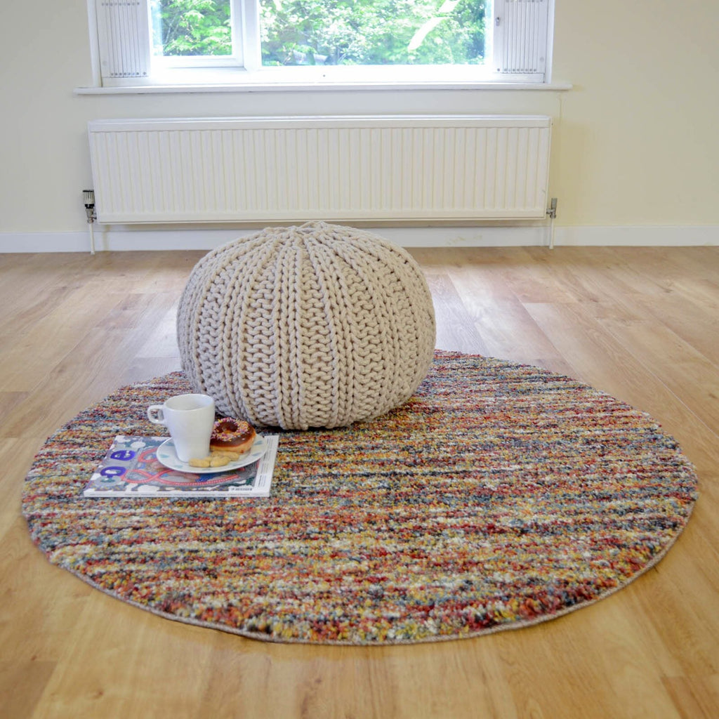 Mehari Heathered Plain Terracotta Rug