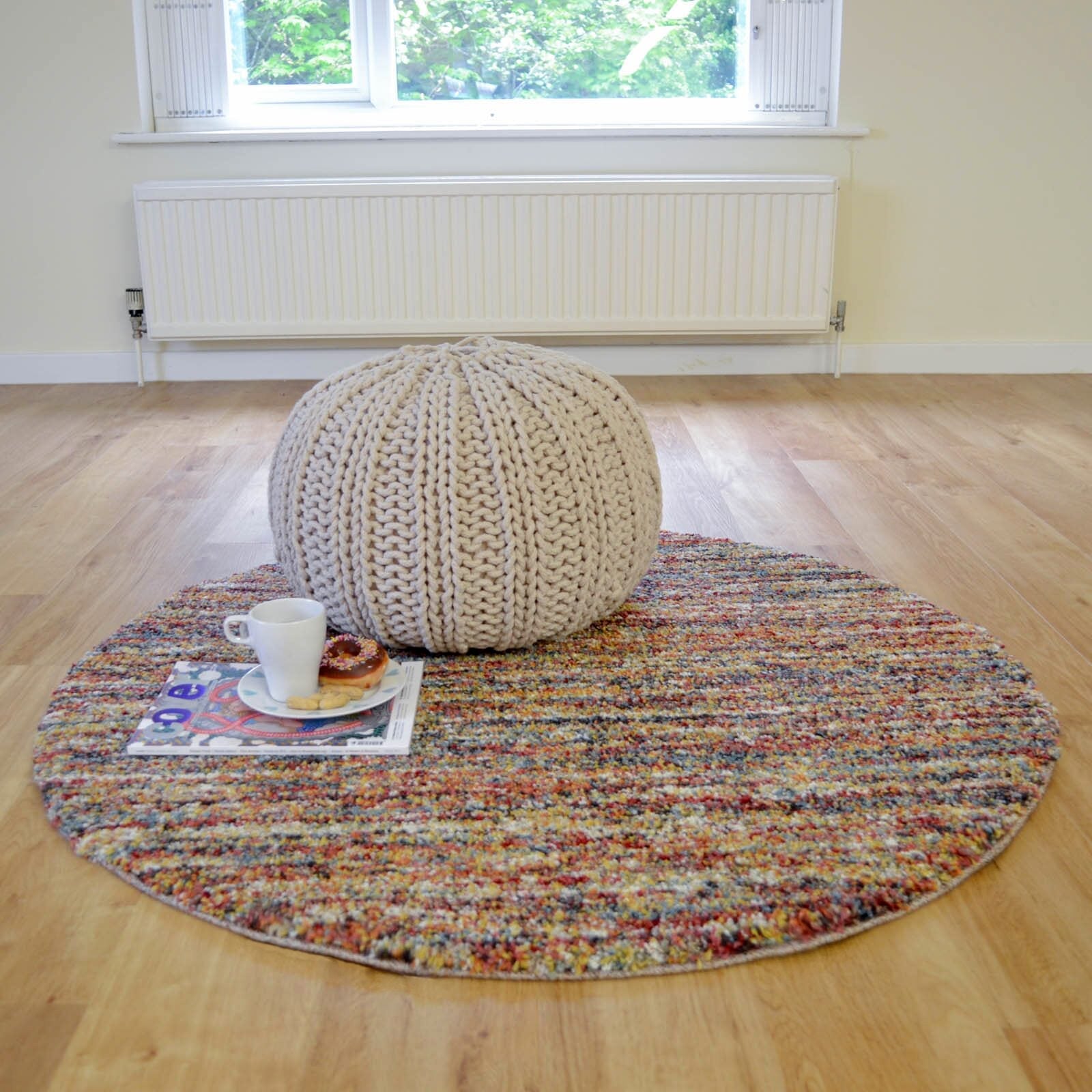 Mehari Heathered Plain Terracotta Rug