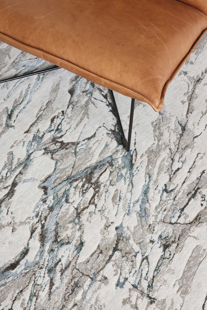 Quartz Marble Vein Grey Rug