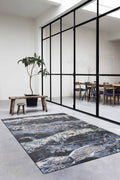Quartz Mineral Flow Blue Rug