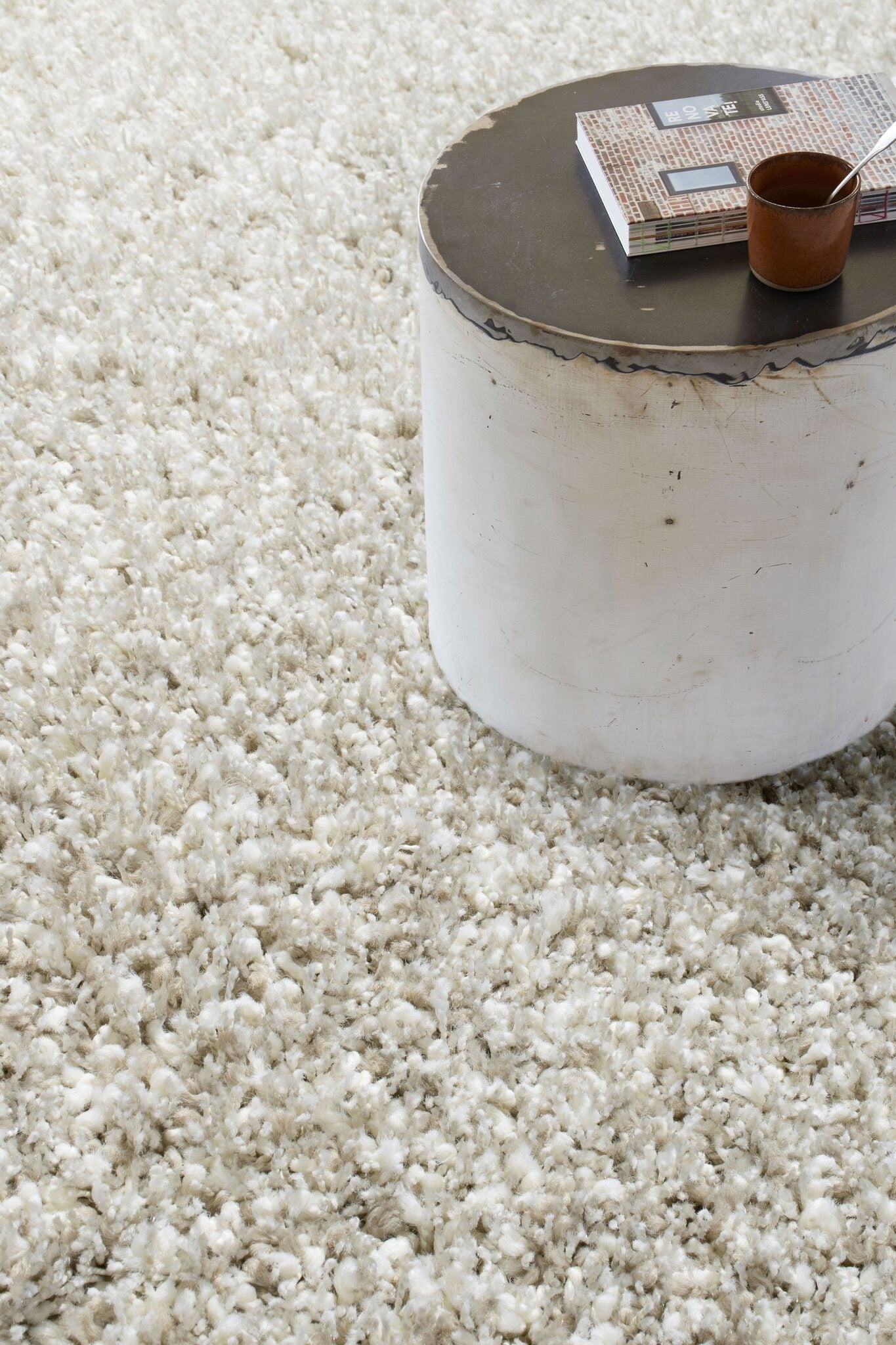 Twilight Shaggy Plain Grey Rug