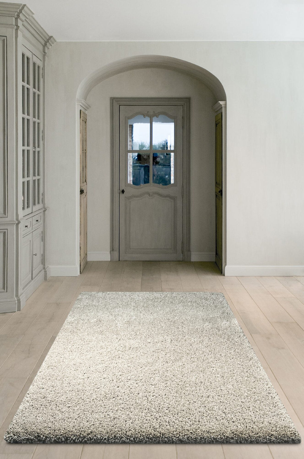 Twilight Shaggy Plain Grey Rug