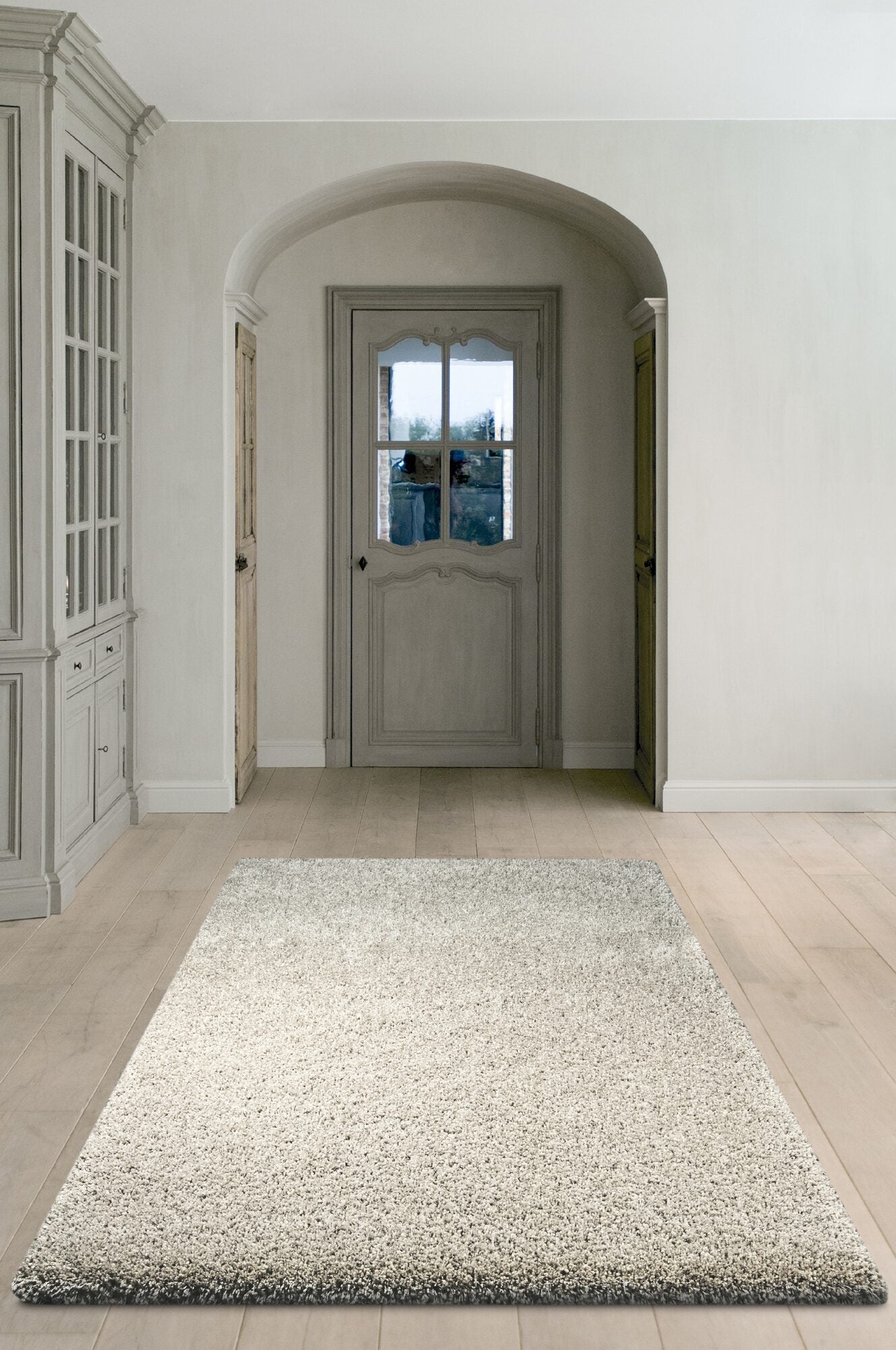 Twilight Shaggy Plain Grey Rug
