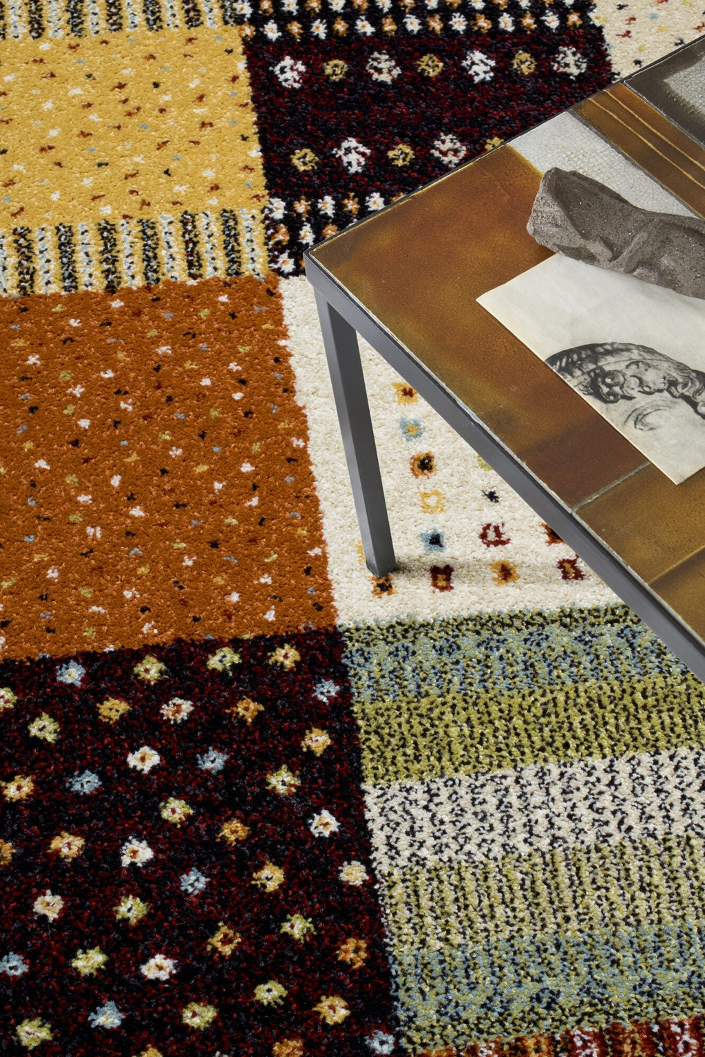 Woodstock Patchwork Folk Red Rug