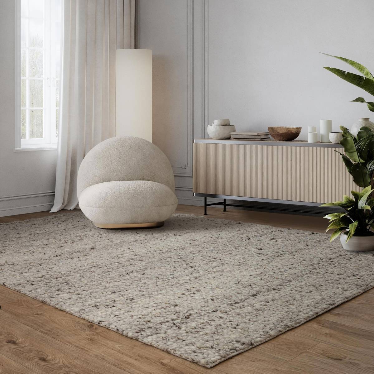 Adler Silver Rug