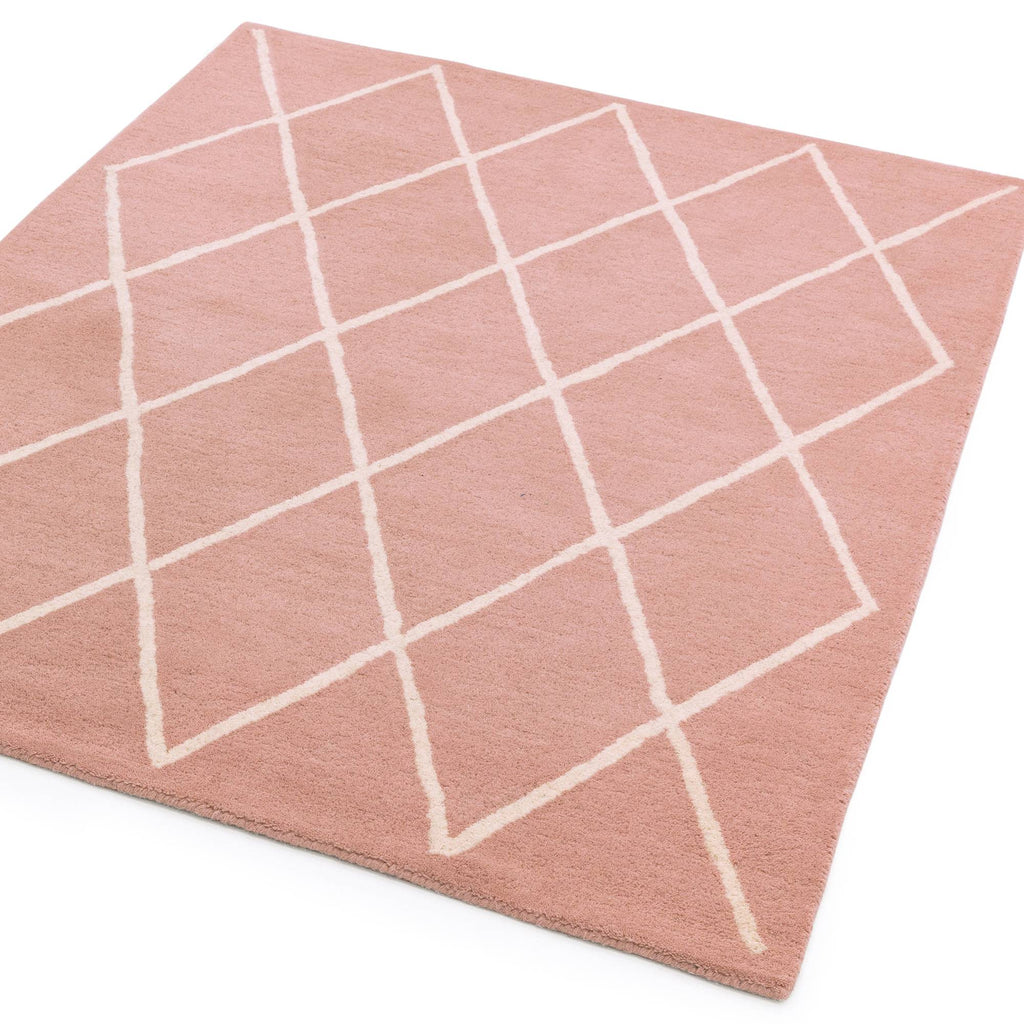 Albany Diamond Pink Rug