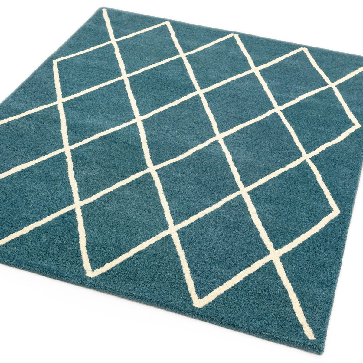Albany Diamond Teal Rug