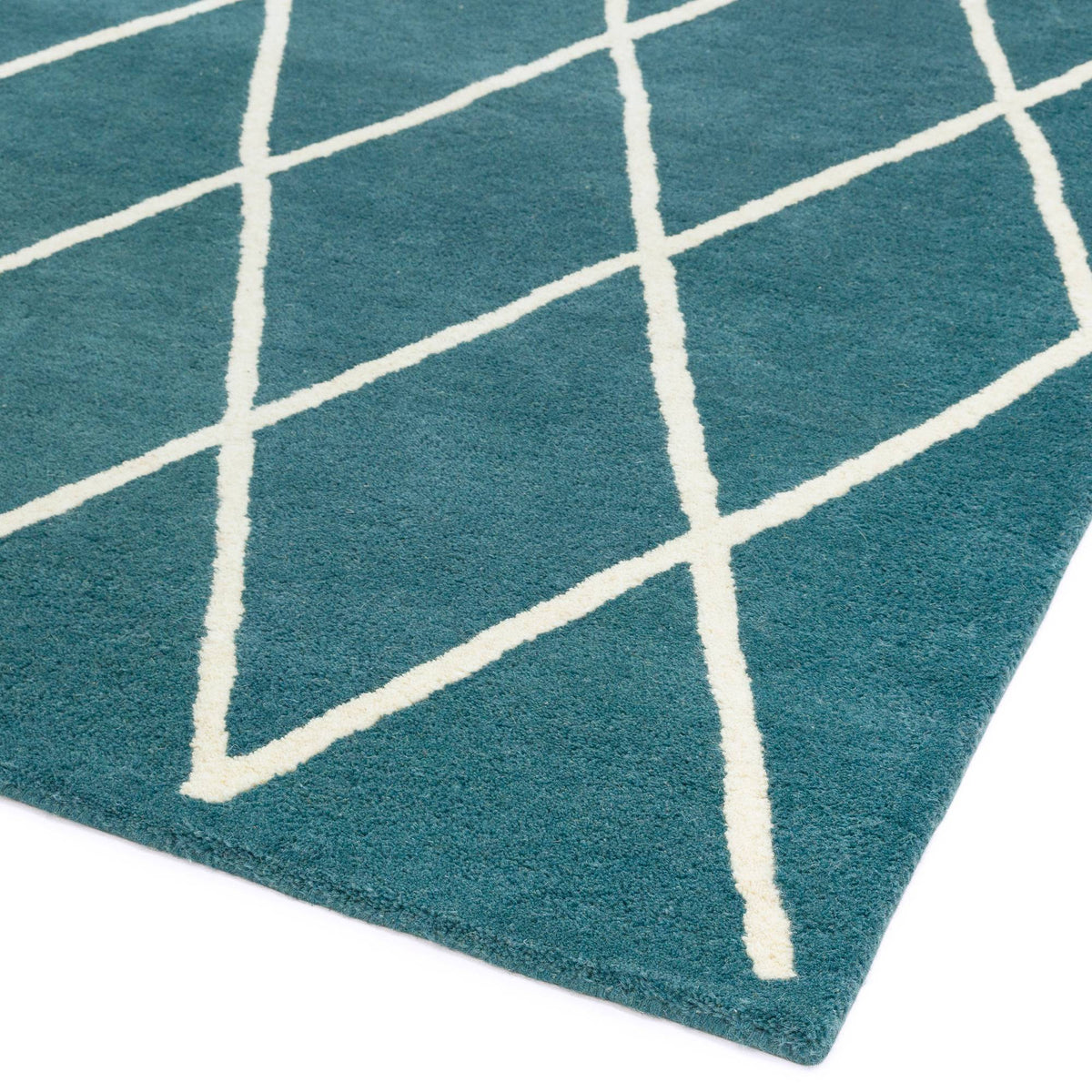 Albany Diamond Teal Rug