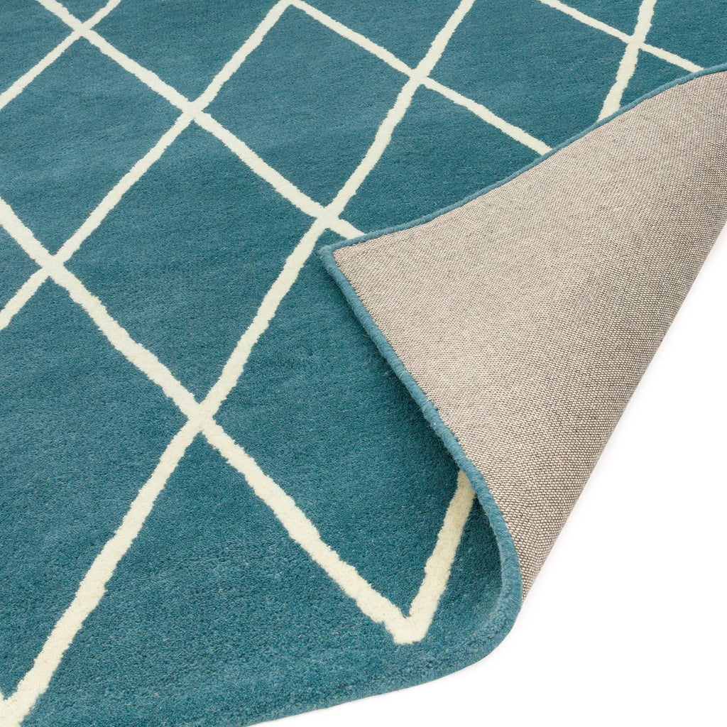 Albany Diamond Teal Rug