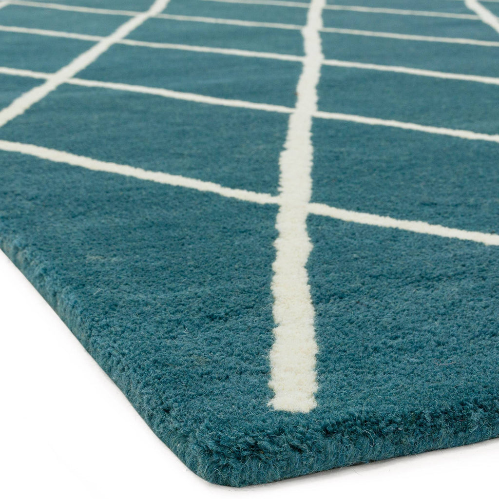 Albany Diamond Teal Rug