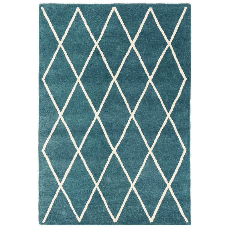 Albany Diamond Teal Rug