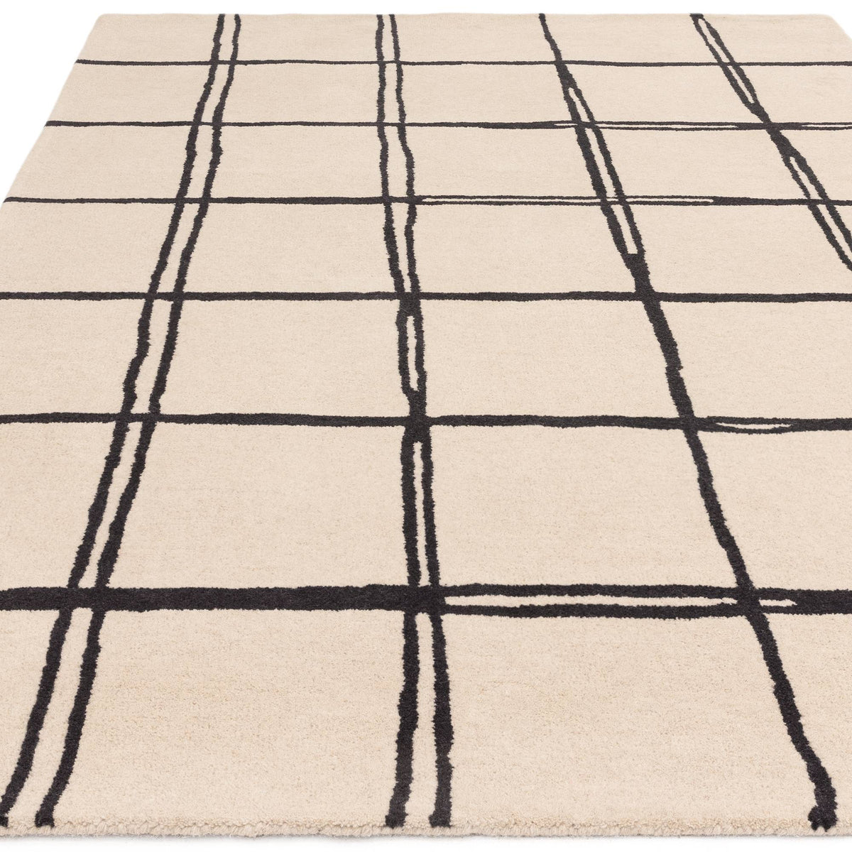 Albany Grid Monochrome Rug