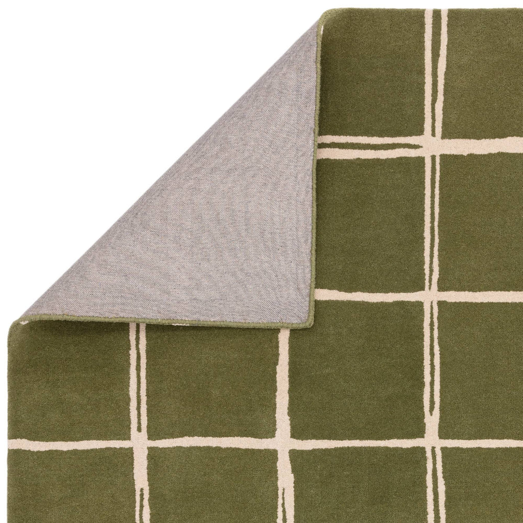 Albany Grid Olive Rug