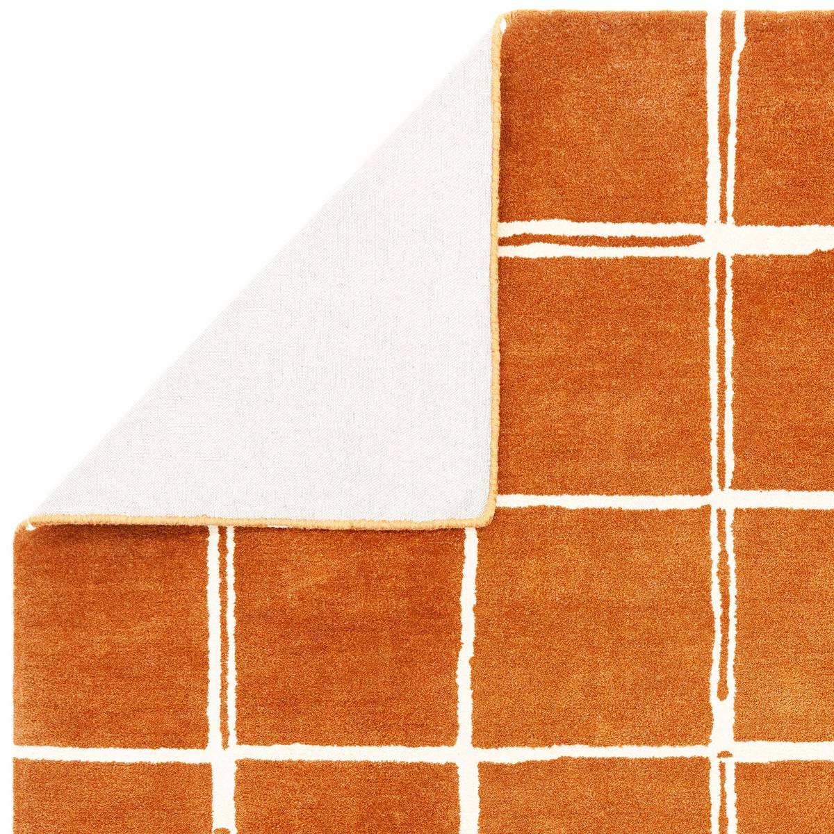 Albany Grid Rust Rug