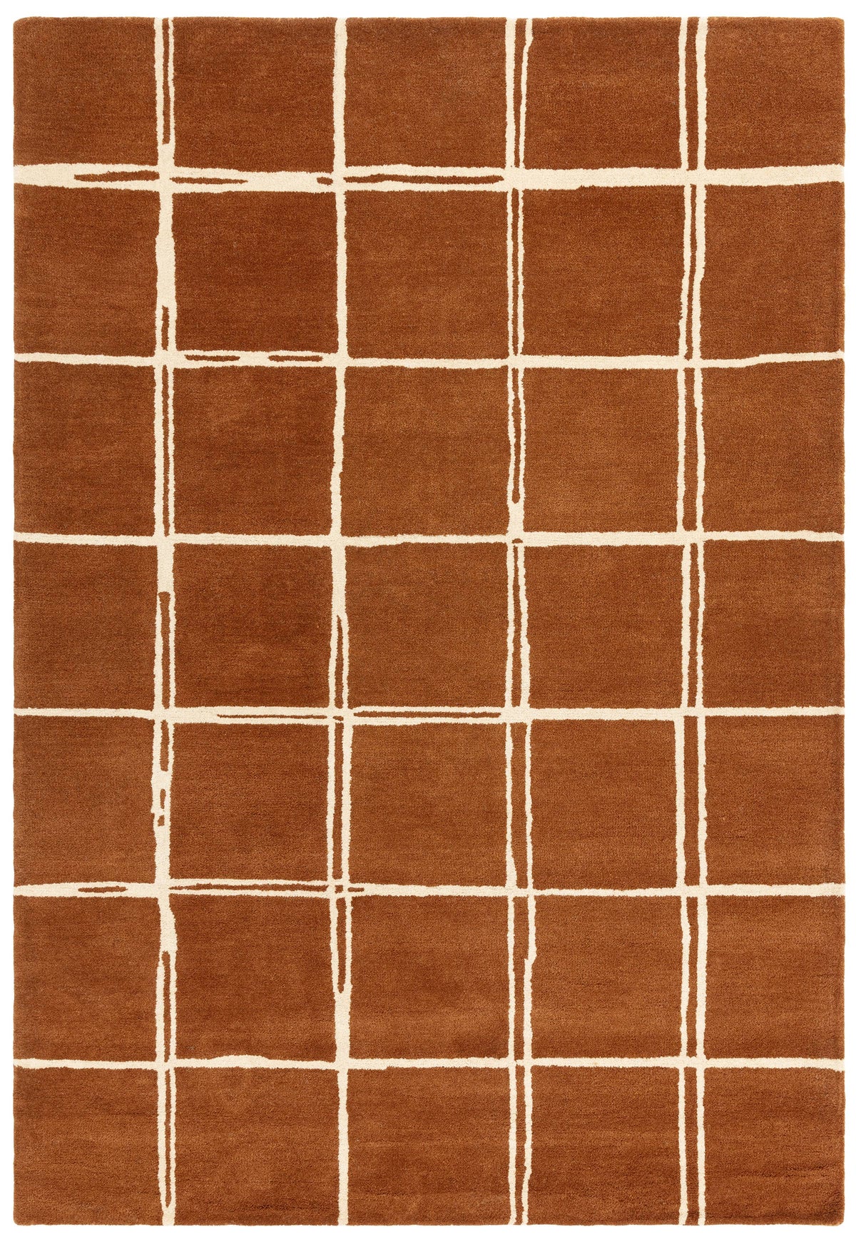 Albany Grid Rust Rug