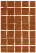 Albany Grid Rust Rug