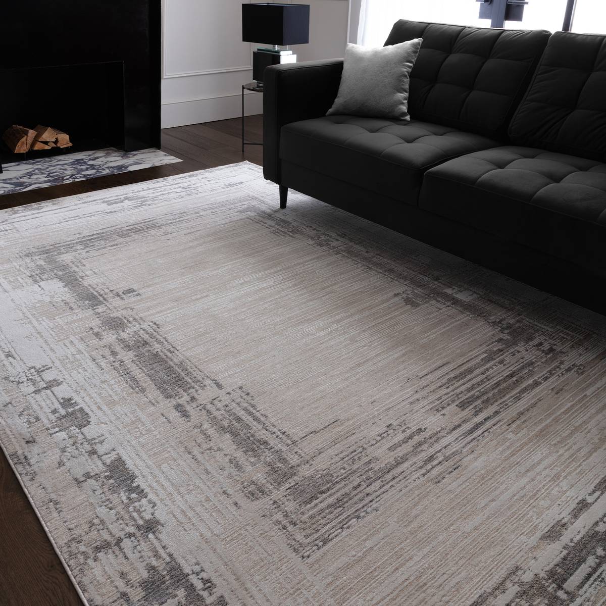 Anders Frame Grey Rug