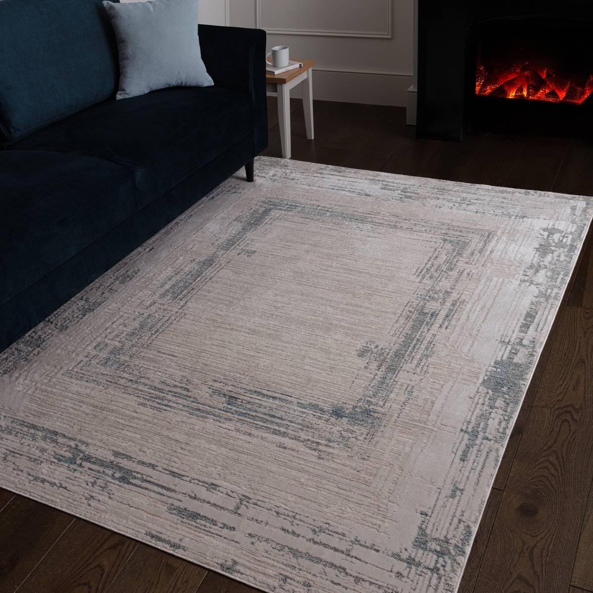 Anders Frame Blue Rug