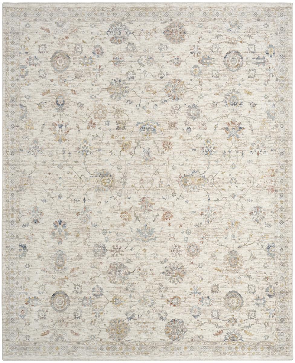 Antique Fusion Botanical Ivory Multicolour Rug
