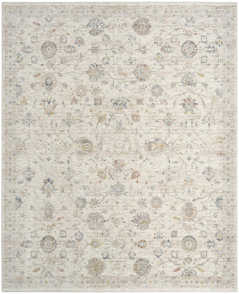 Antique Fusion Botanical Ivory Multicolour Rug