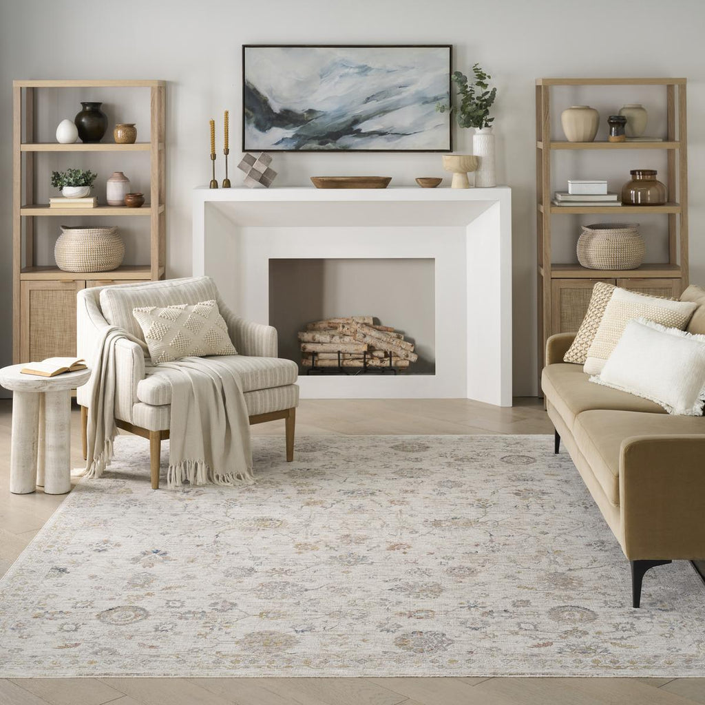 Antique Fusion Botanical Ivory Multicolour Rug