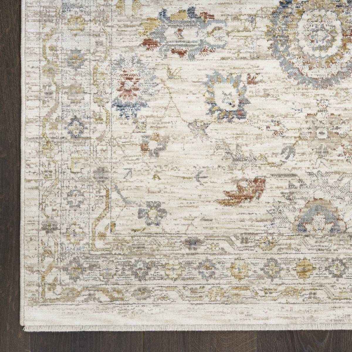 Antique Fusion Botanical Ivory Multicolour Rug