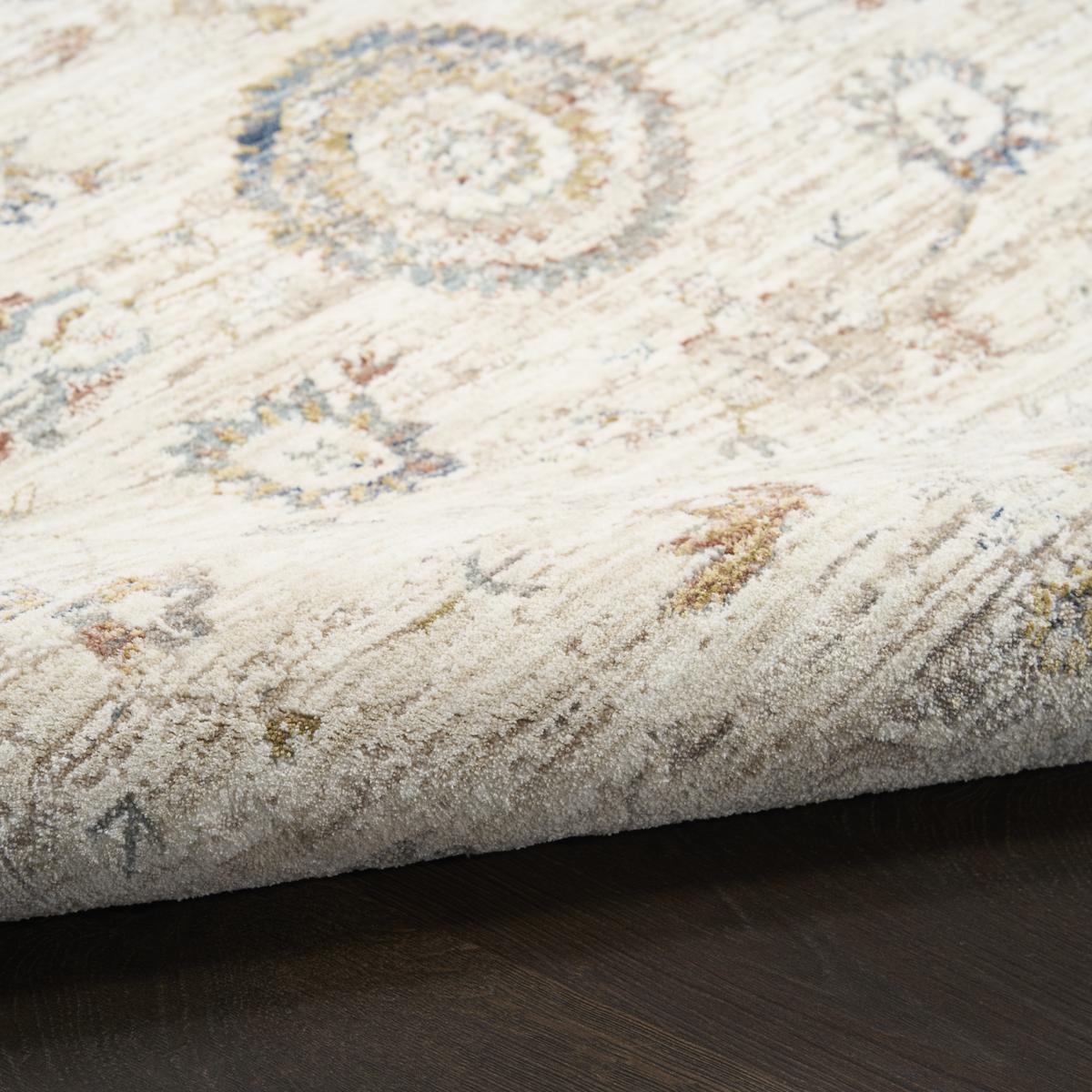 Antique Fusion Botanical Ivory Multicolour Rug