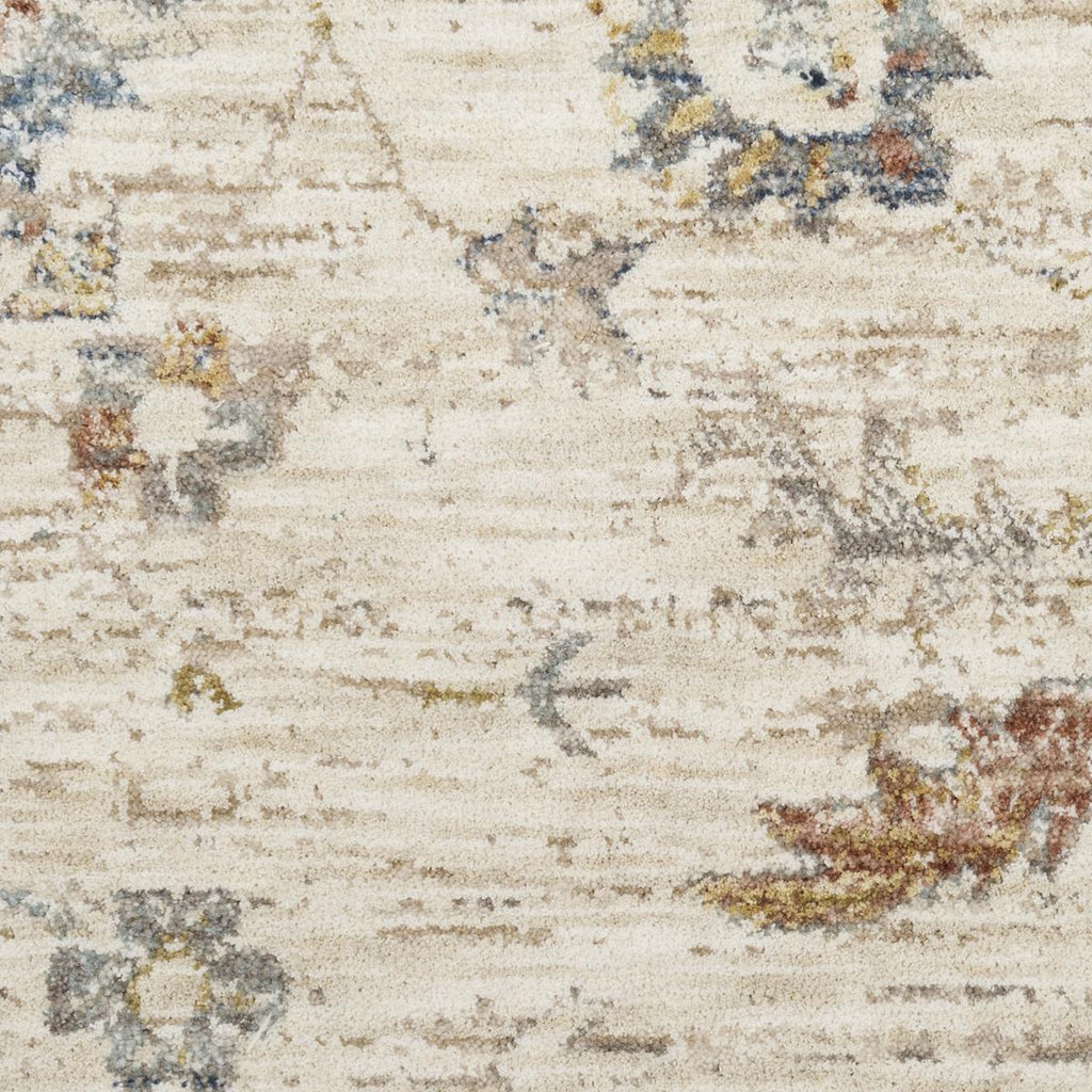 Antique Fusion Botanical Ivory Multicolour Rug
