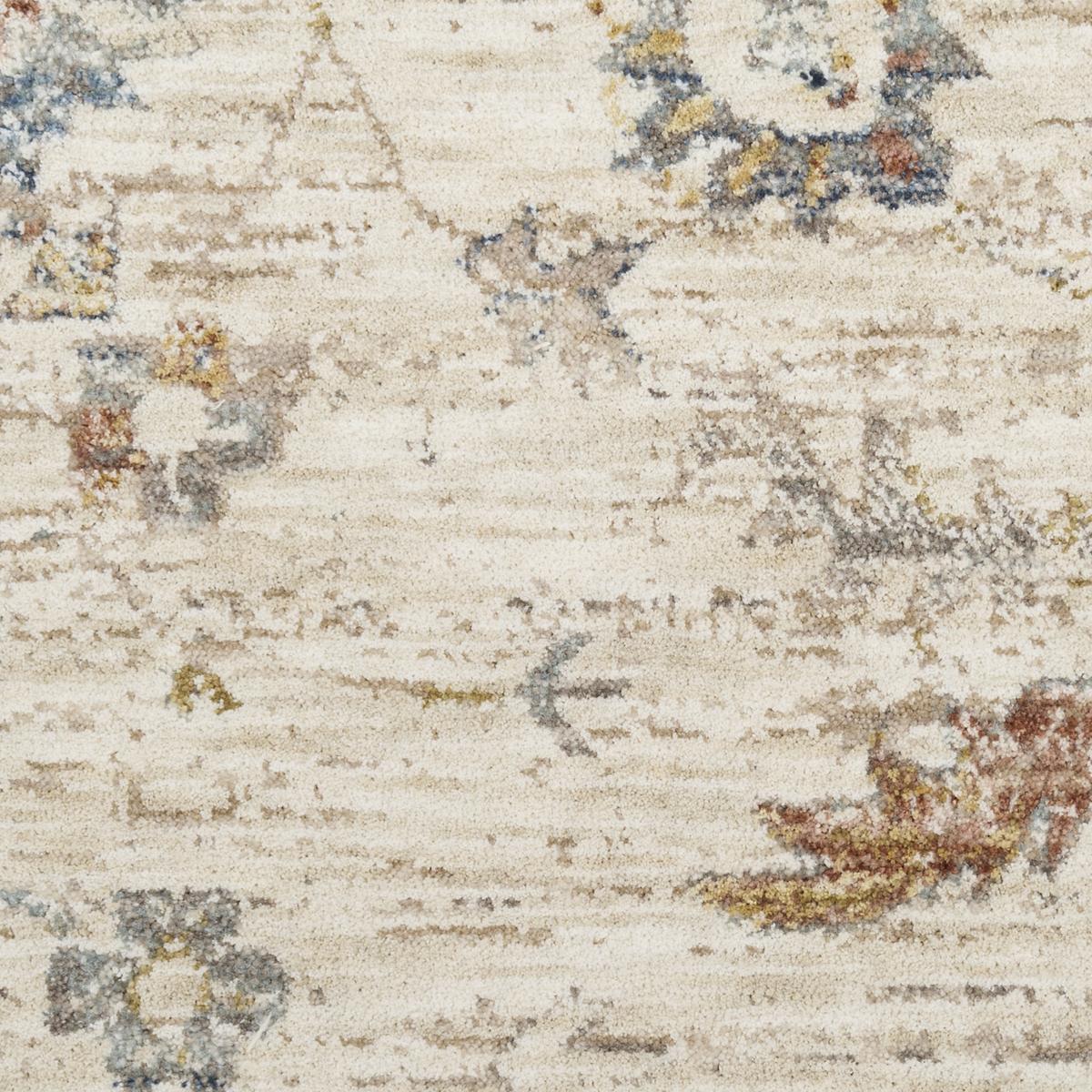 Antique Fusion Botanical Ivory Multicolour Rug