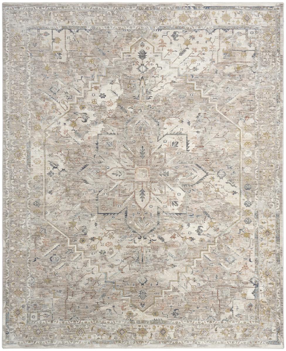 Antique Fusion Faded Ivory Multicolour Rug