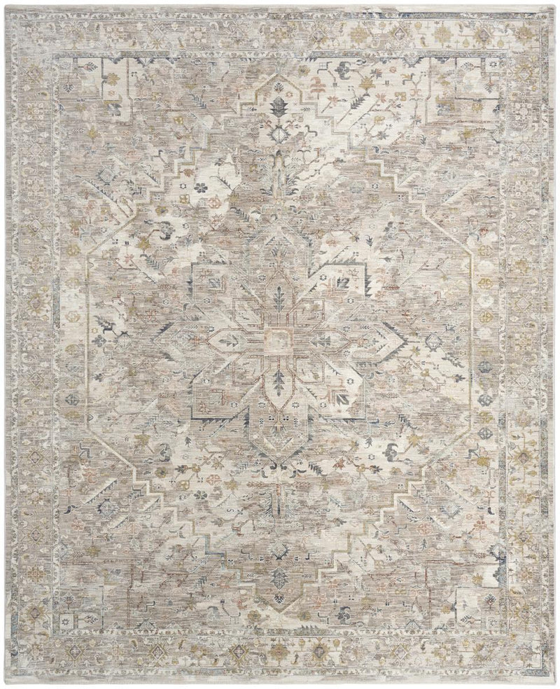 Antique Fusion Faded Ivory Multicolour Rug