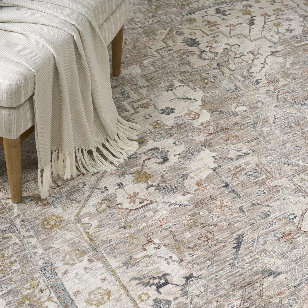 Antique Fusion Faded Ivory Multicolour Rug