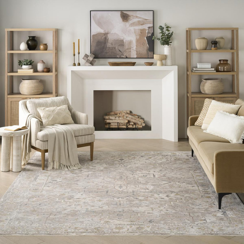 Antique Fusion Faded Ivory Multicolour Rug