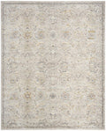 Antique Fusion Floral Lattice Light Grey Rug