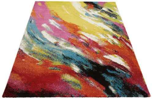 Art Brushstroke Multicolour Rug