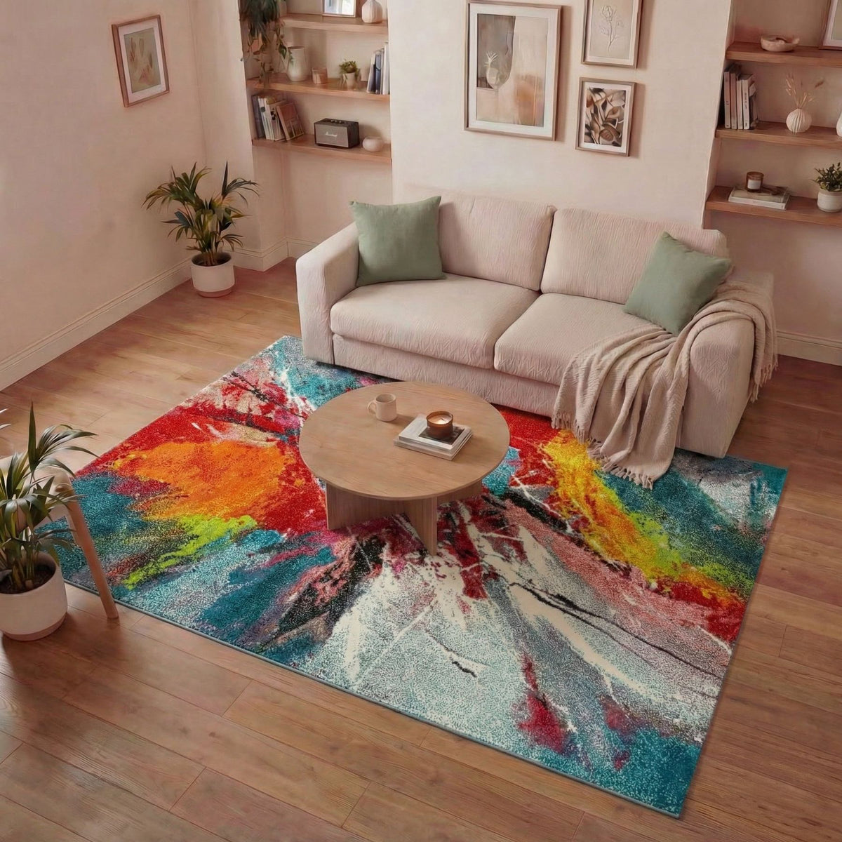 Art Burst Multicolour Rug