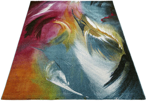 Art Swirl Multicolour Rug