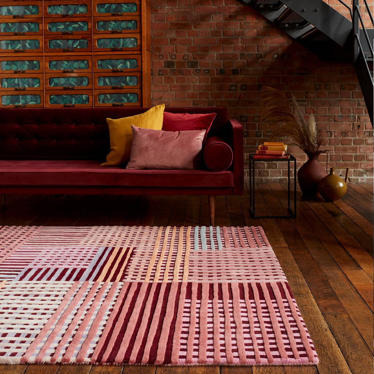 Aspect Red Multi Rug
