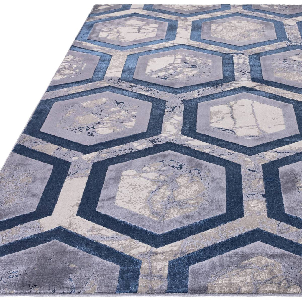 Aurora Hexagon Rug