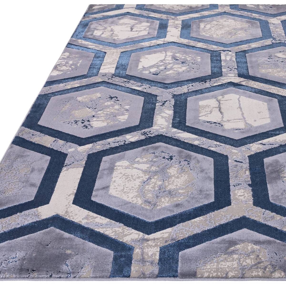 Aurora Hexagon Rug