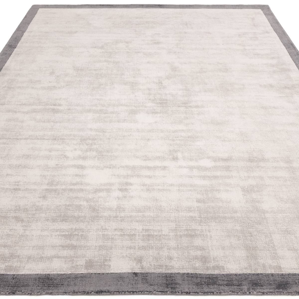 Blade Border Silver Grey Rug