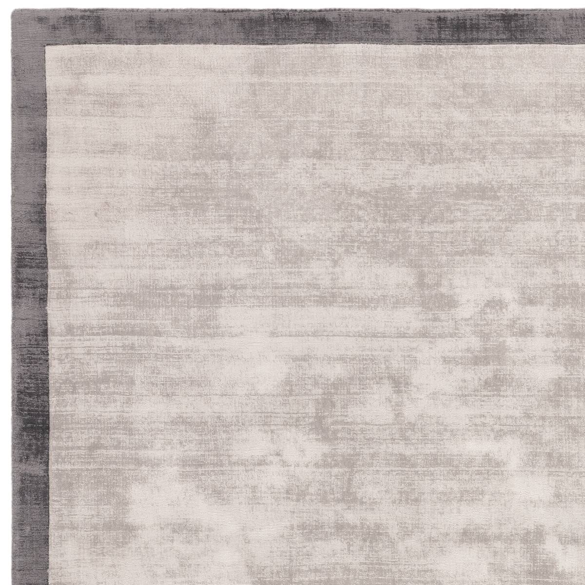 Blade Border Silver Grey Rug