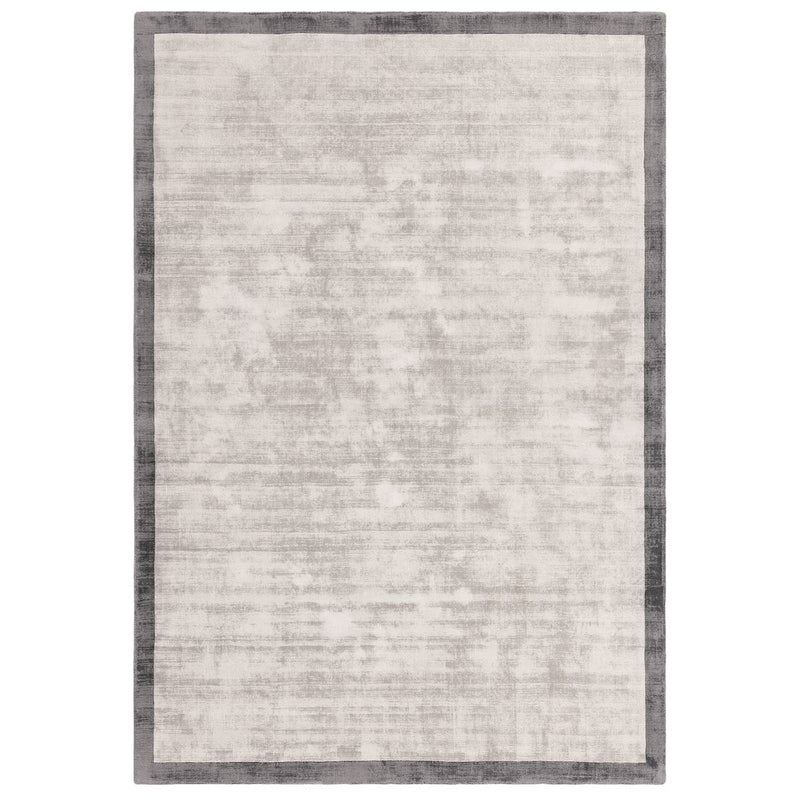 Blade Border Silver Grey Rug
