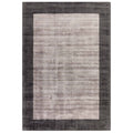 Blade Border Charcoal Silver Rug