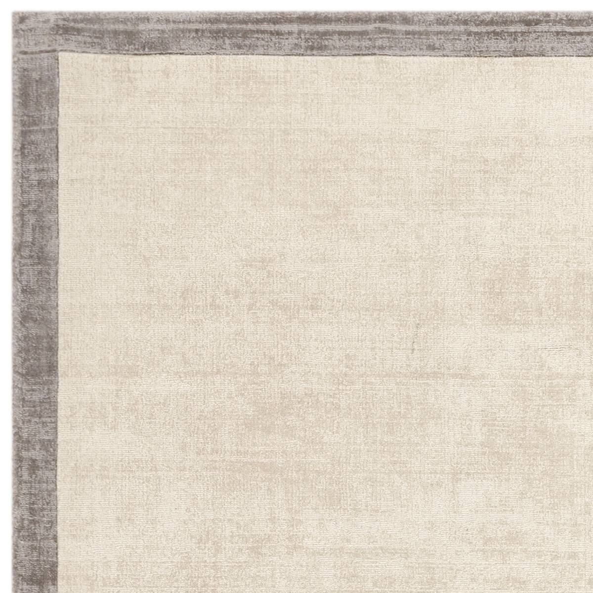 Blade Border Putty Silver Rug