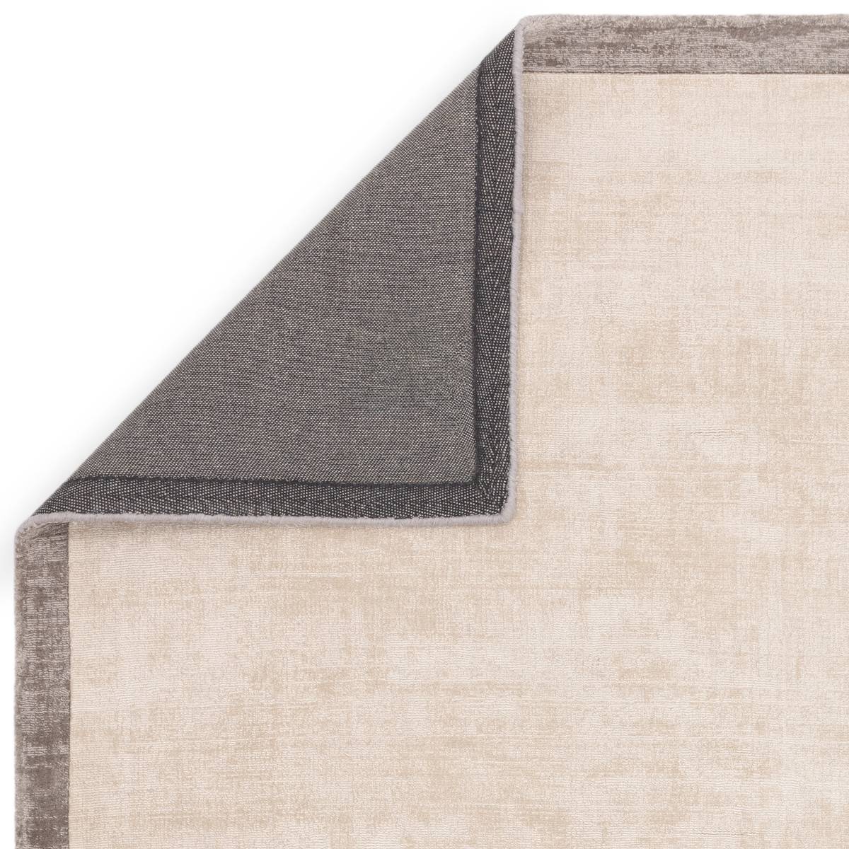 Blade Border Putty Silver Rug