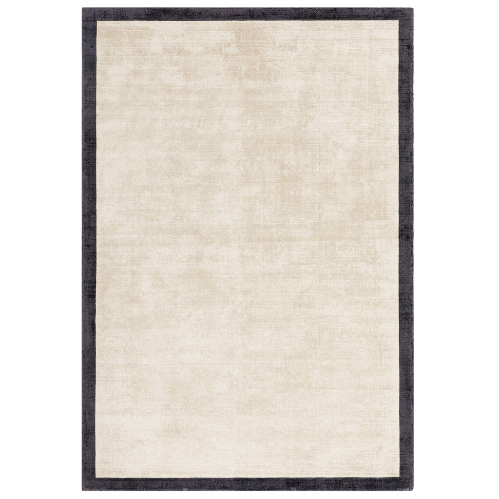 Blade Border Putty Charcoal Rug
